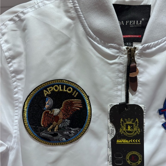 White NASA Bomber Jacket - Picture 3 of 6